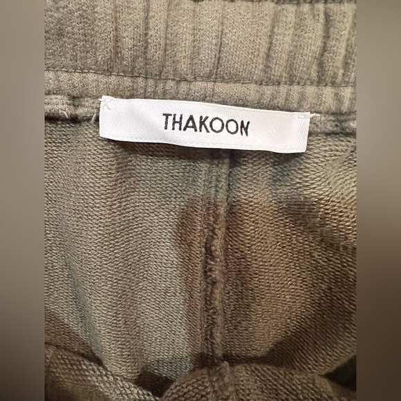 THAKOON Poplin Paneled Joggers - Green Size Large NWOT Pockets & drawstring - Picture 5 of 10